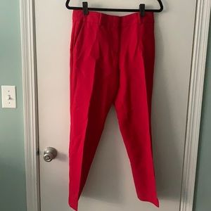 Red Talbots Hampshire Ankle Pants
